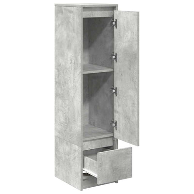 Kaappi betoninharmaa 29,5x34x119,5 cm tekninen puu