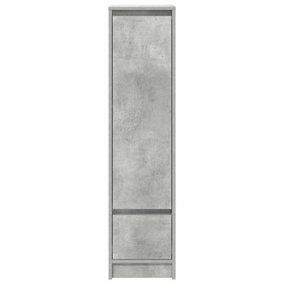 Kaappi betoninharmaa 29,5x34x119,5 cm tekninen puu