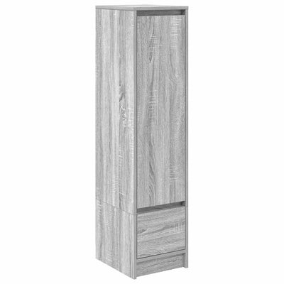Kaappi harmaa Sonoma 29,5x34x119,5 cm tekninen puu