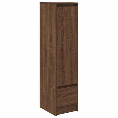 Kaappi ruskea tammi 29,5x34x119,5 cm tekninen puu