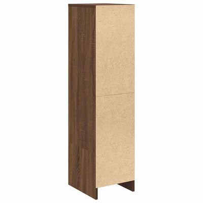 Kaappi ruskea tammi 29,5x34x119,5 cm tekninen puu