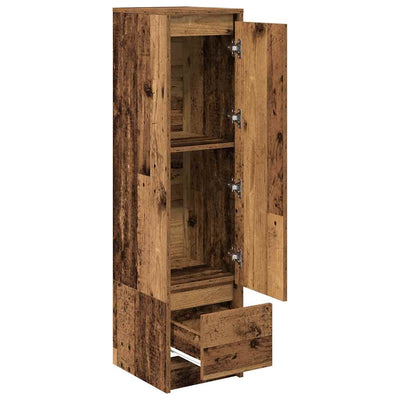 Kaappi vanhaa puuta 29,5x34x119,5 cm tekninen puu