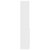 Kaappi valkoinen 37,5x35x180 cm tekninen puu