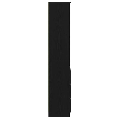 Kaappi musta tammi 37,5x35x180 cm tekninen puu