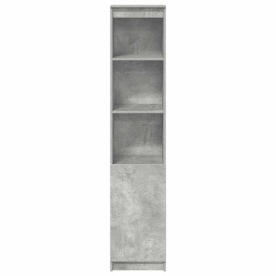 Kaappi betoninharmaa 37,5x35x180 cm tekninen puu