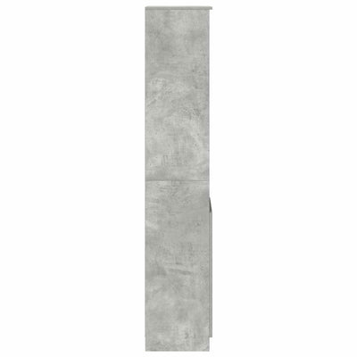Kaappi betoninharmaa 37,5x35x180 cm tekninen puu