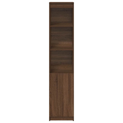 Kaappi ruskea tammi 37,5x35x180 cm tekninen puu
