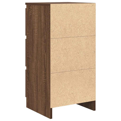 Senkki ruskea tammi 37,5x35x76 cm tekninen puu