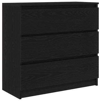 Senkki musta tammi 80x35x76 cm tekninen puu