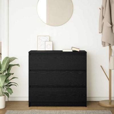 Senkki musta tammi 80x35x76 cm tekninen puu