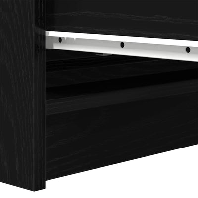 Senkki musta tammi 80x35x76 cm tekninen puu