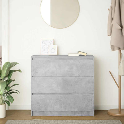 Senkki betoninharmaa 80x35x76 cm tekninen puu