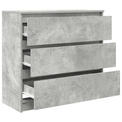Senkki betoninharmaa 80x35x76 cm tekninen puu