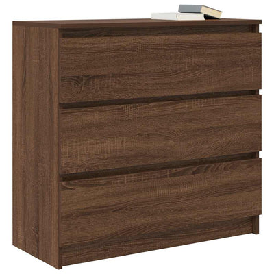 Senkki ruskea tammi 80x35x76 cm tekninen puu