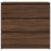 Senkki ruskea tammi 80x35x76 cm tekninen puu