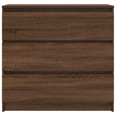 Senkki ruskea tammi 80x35x76 cm tekninen puu