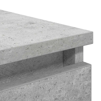 Senkki laatikoilla betoninharmaa 37,5x35x99 cm tekninen puu