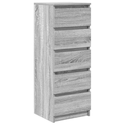 Senkki laatikoilla harmaa sonoma 37,5x35x99 cm tekninen puu