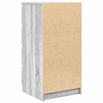 Senkki laatikoilla harmaa sonoma 37,5x35x99 cm tekninen puu