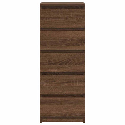Senkki laatikoilla ruskea tammi 37,5x35x99 cm tekninen puu
