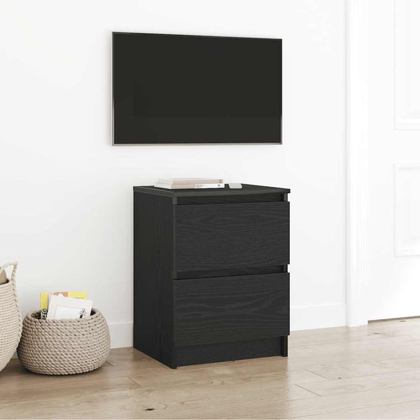 TV-taso musta 40x35x54 cm tekopuusta