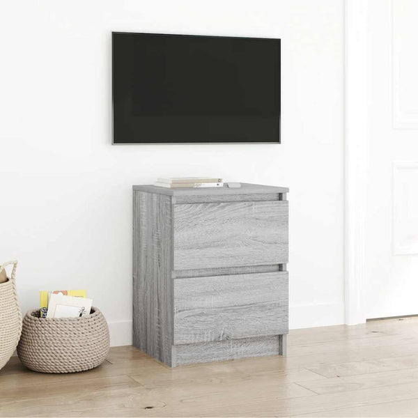 TV-taso harmaa Sonoma-kuvio 40x35x54 cm tekopuu