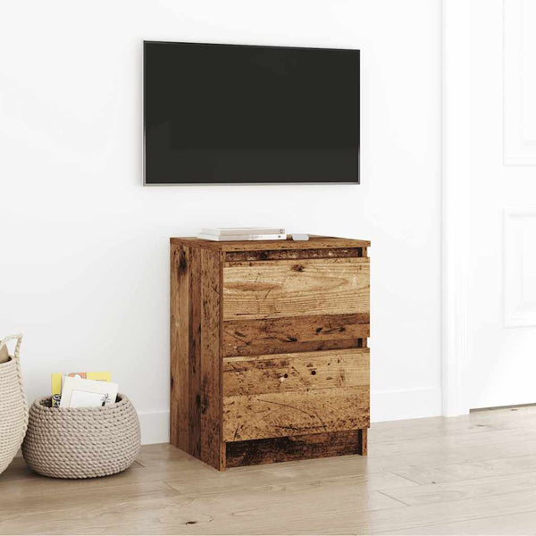 TV-taso vanha puu 40x35x54 cm tekopuu