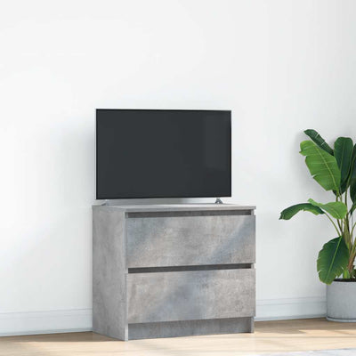 Betoninharmaa tv-taso Dung 60x35x54cm (puinen)