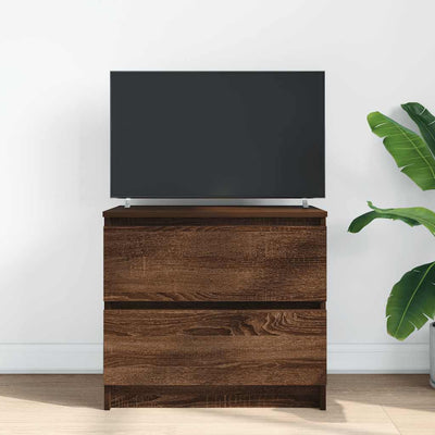 TV-taso ruskea tammi 60x35x54 cm tekninen puu