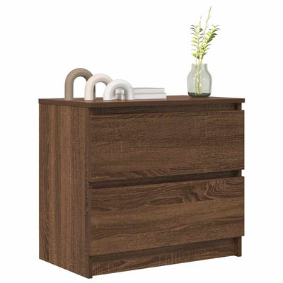 TV-taso ruskea tammi 60x35x54 cm tekninen puu