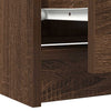 TV-taso ruskea tammi 60x35x54 cm tekninen puu