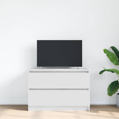 TV-taso valkoinen 80x35x54 cm tekninen puu