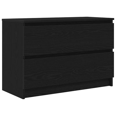 TV-taso musta 80x35x54 cm tekninen puu