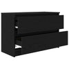 TV-taso musta 80x35x54 cm tekninen puu