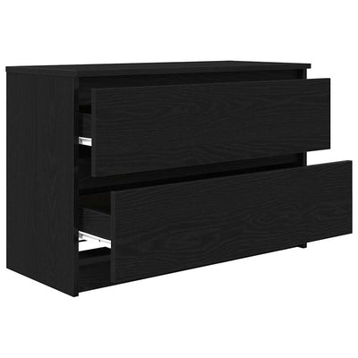 TV-taso musta 80x35x54 cm tekninen puu