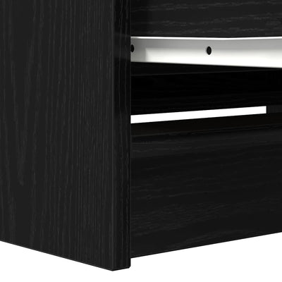 TV-taso musta 80x35x54 cm tekninen puu