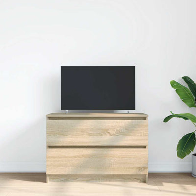TV-taso Sonoma-tammi 80x35x54 cm tekninen puu