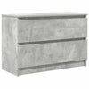 TV-taso betoninharmaa 80x35x54 cm tekninen puu