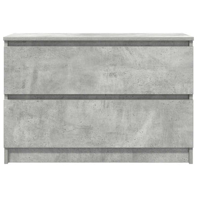 TV-taso betoninharmaa 80x35x54 cm tekninen puu