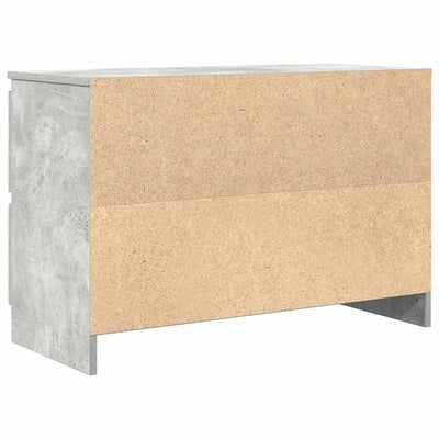 TV-taso betoninharmaa 80x35x54 cm tekninen puu