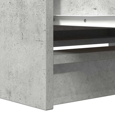 TV-taso betoninharmaa 80x35x54 cm tekninen puu