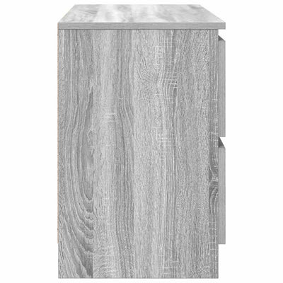 TV-taso harmaa Sonoma 80x35x54 cm tekninen puu