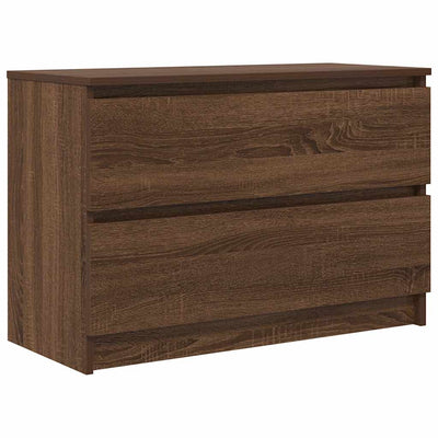 TV-taso ruskea tammi 80x35x54 cm tekninen puu