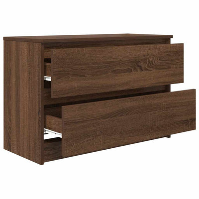 TV-taso ruskea tammi 80x35x54 cm tekninen puu