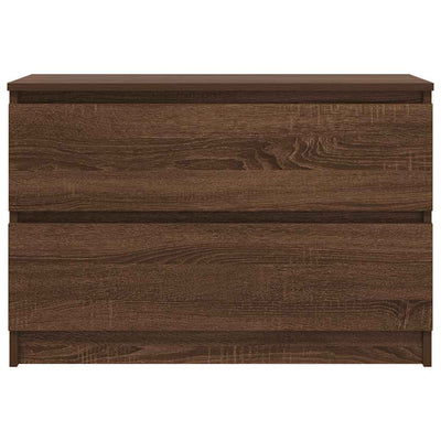 TV-taso ruskea tammi 80x35x54 cm tekninen puu