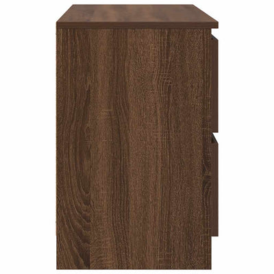 TV-taso ruskea tammi 80x35x54 cm tekninen puu