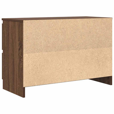 TV-taso ruskea tammi 80x35x54 cm tekninen puu