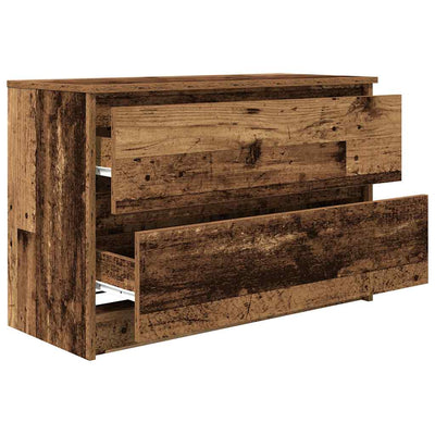 TV-taso vanhaa puuta 80x35x54 cm tekninen puu
