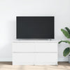 TV-taso valkoinen 100x35x54 cm tekninen puu