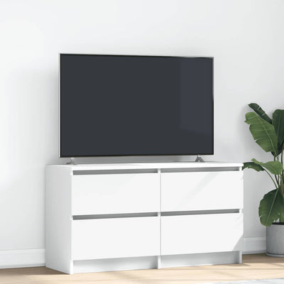 Valkoinen tv-taso Dung 100x35x54cm (puinen)